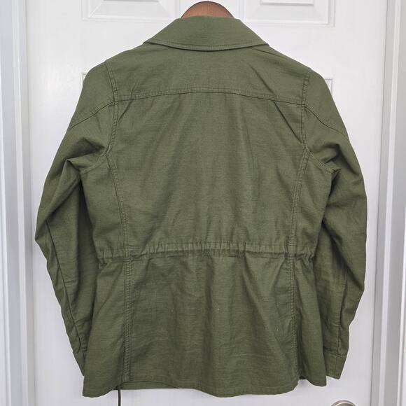 Scotch & Soda Utility Jacket Sz S Olive Aztec Patchwork Cotton Canvas Boho Cargo - Picture 8 of 15